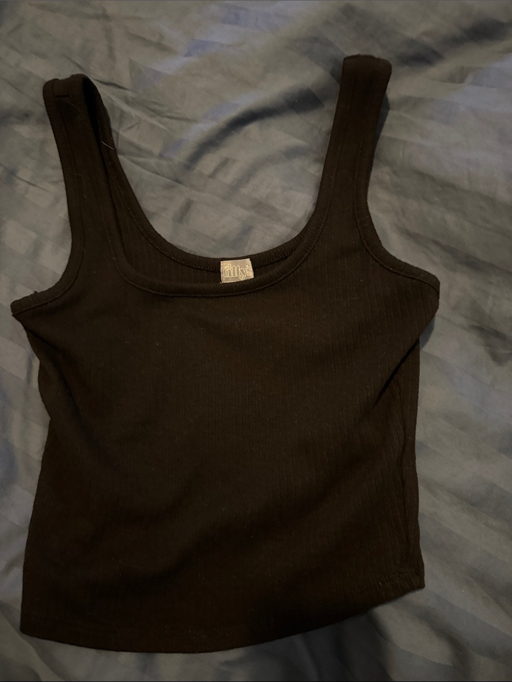 Tilly's Black Ribbed Tank Top
